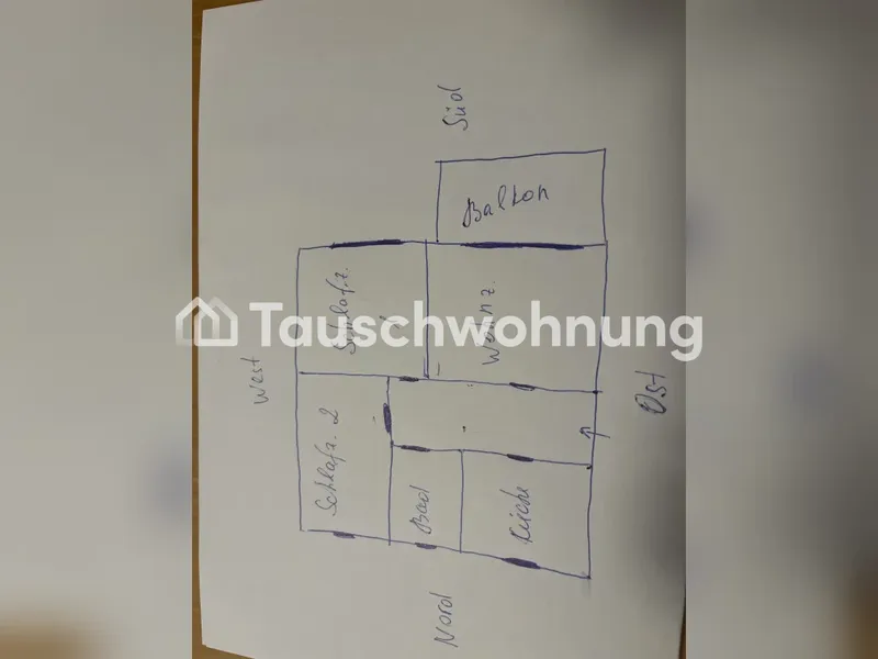 Tauschwohnung: Geräumige 3-Zi-Wohnung in Lichtenberg zum Tausch — photo 1